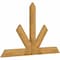Ekena Millwork Saratoga Rough Sawn Timber Gable Bracket, Western Red Cedar, 72"W x 45"H x 2"D x 6"F, 15/12 Pitch GBW072X45X0206SAR00RWR - alternate 3